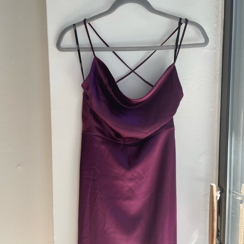 Beautiful maroon corset slip dress